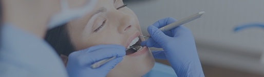 Patient receiving dental exam